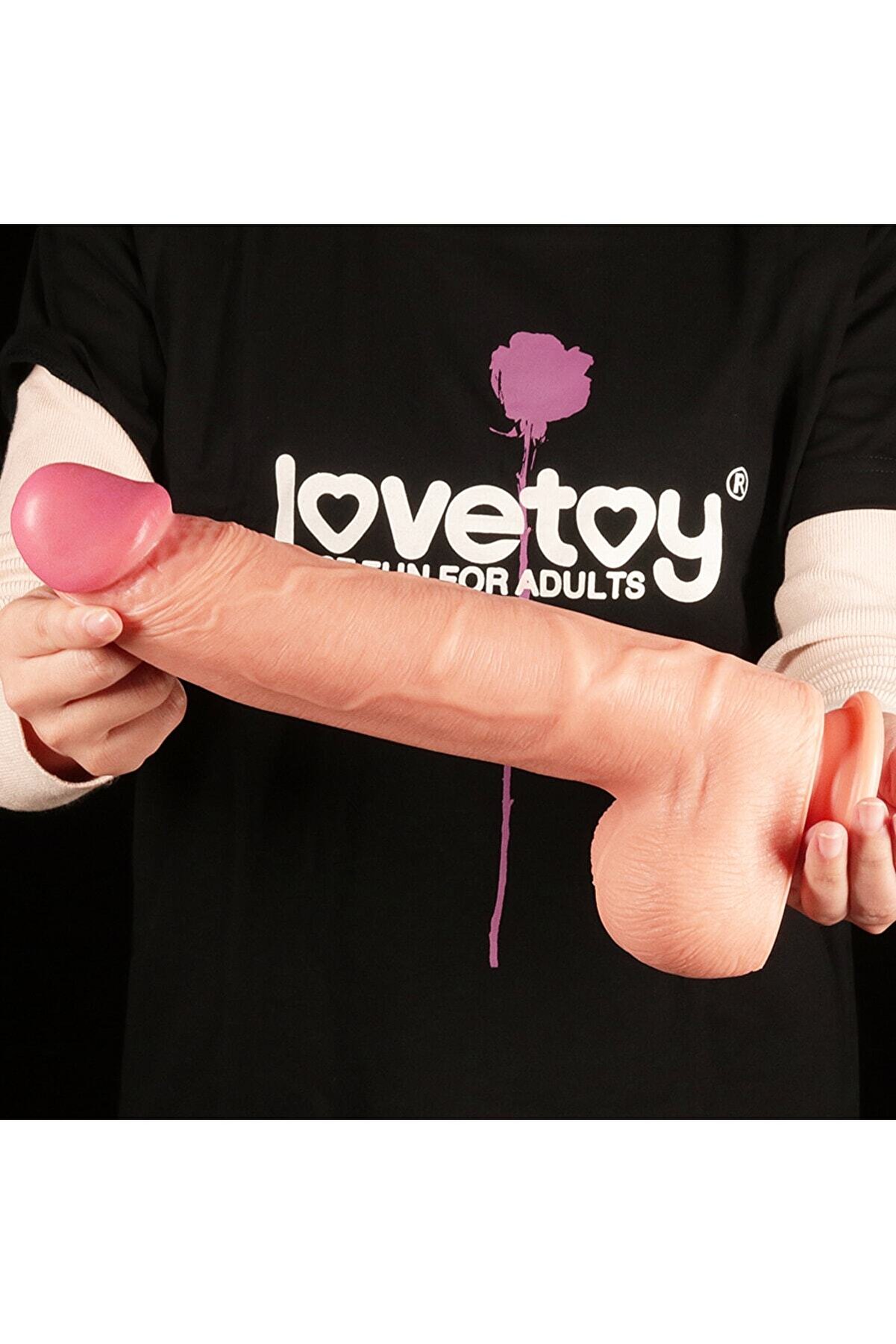 Meyrabest 30.5 Cm Yumuşak Dokulu &Ccedil;i̇ft Katmanlı Reali̇sti̇k Peni̇s - Dual Layered Plati̇num Si̇li̇cone Cock