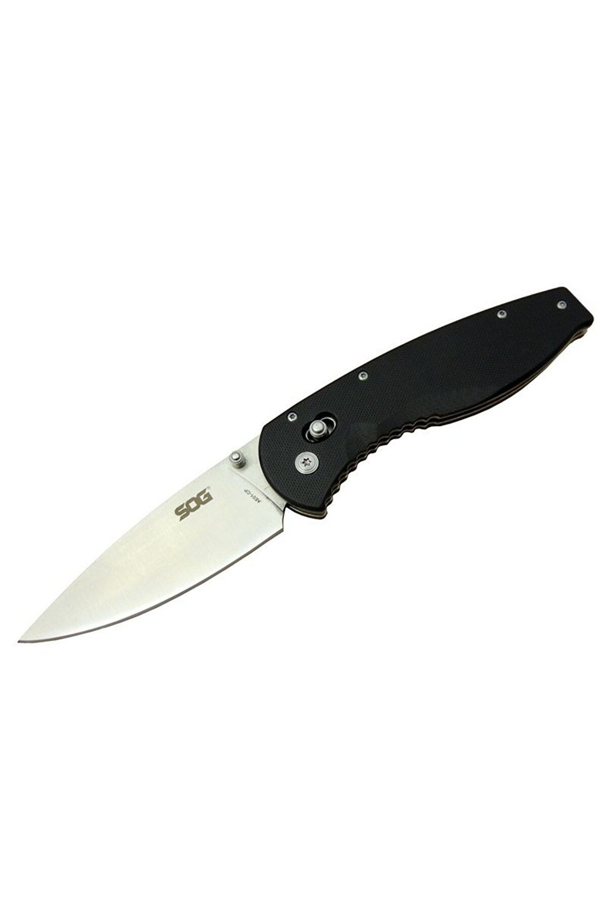 evimdeyokyok Sog AE01-CP Kamp Çakı 23 cm - Siyah Fiber Sap, Kılıflı