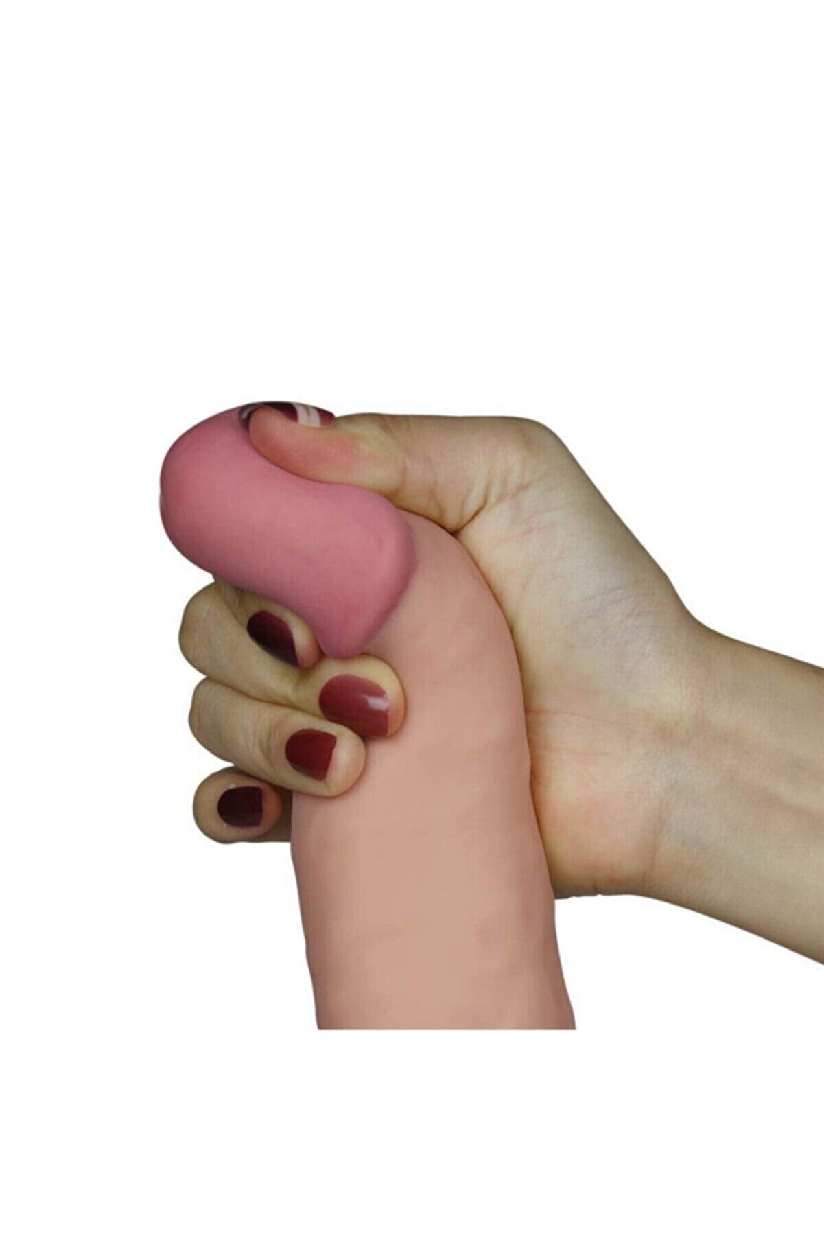 Lovetoy The Ultra Soft Dude 20Cm Ger&ccedil;ek&ccedil;i̇ Esnek Kumandalı Vantuzlu Vi̇brat&ouml;r