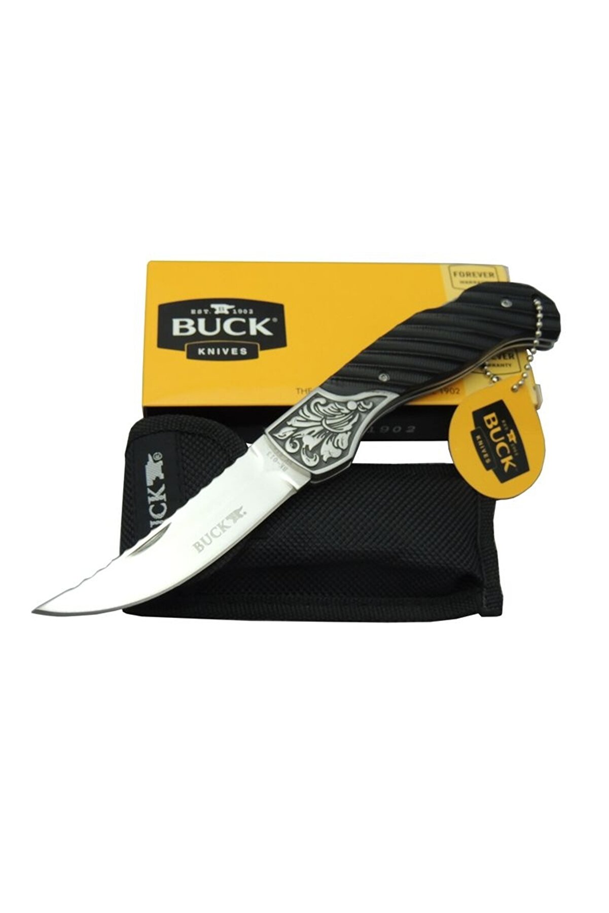 evimdeyokyok Buck Knives BK-013BK Kamp Çakı 20,5 cm - Kılıflı, Kutulu