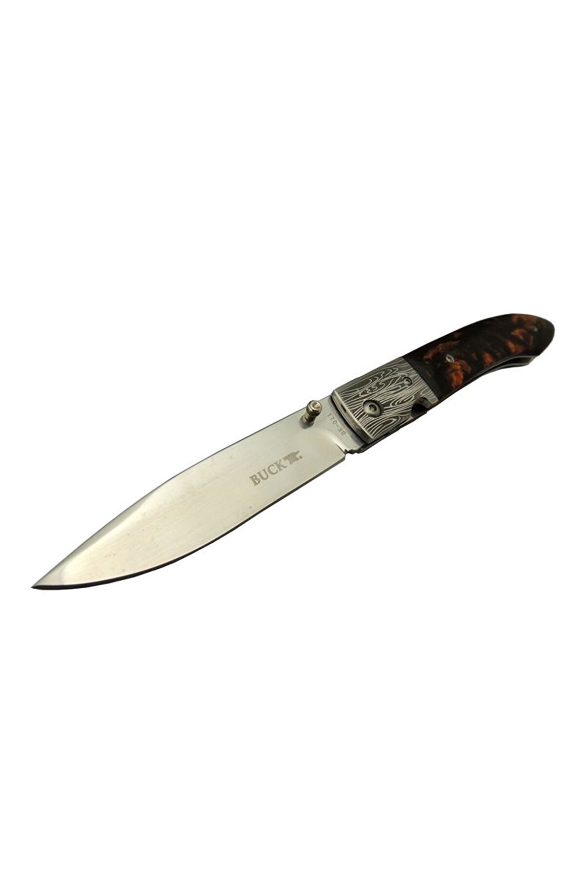 evimdeyokyok Buck Knives BK-011BK Kamp Çakı 23 cm - Kahverengi Sap, Kılıflı, Kutulu