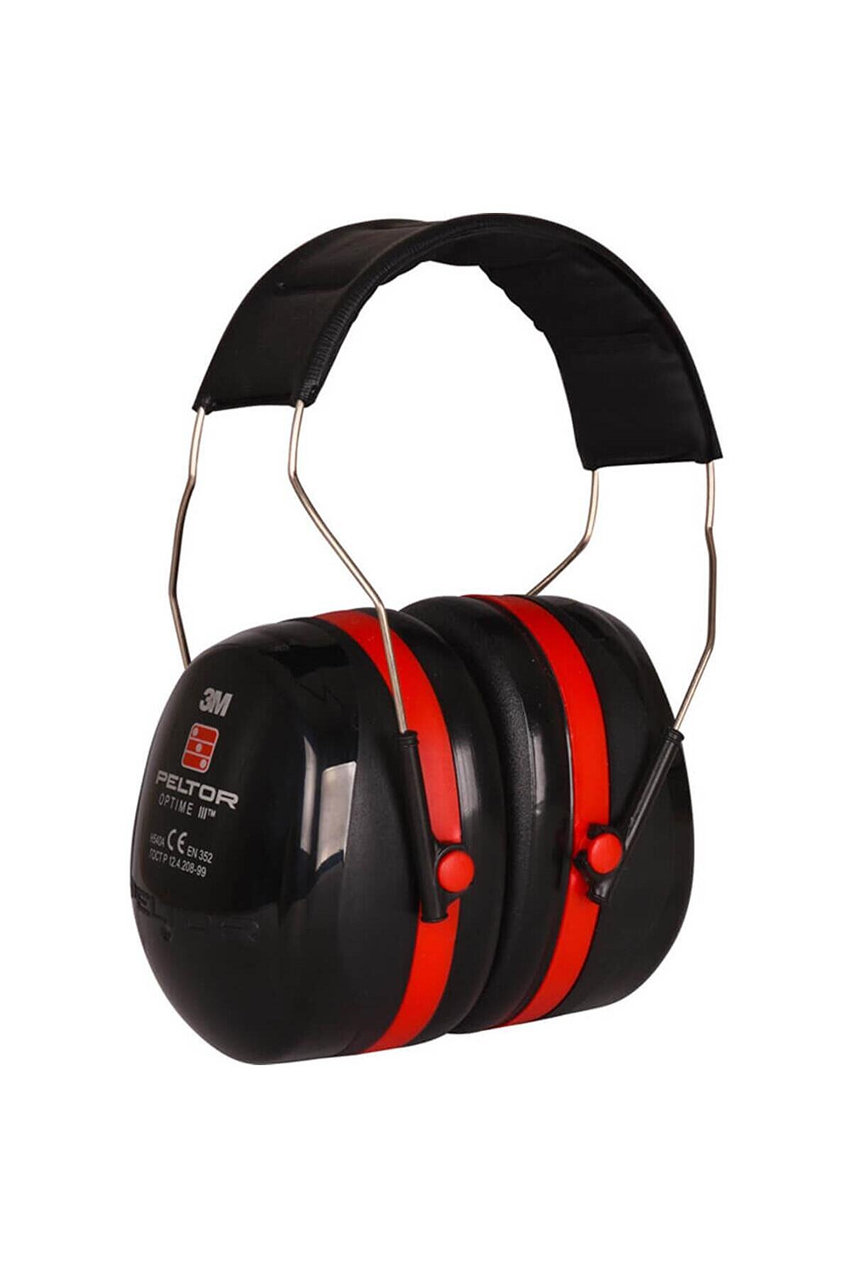 ™ Peltor™ Opti̇me™ Iıı H540A Manşonlu, Kafa Bantlı Kulaklık - Si̇yah/Kırmızı, 35 Db