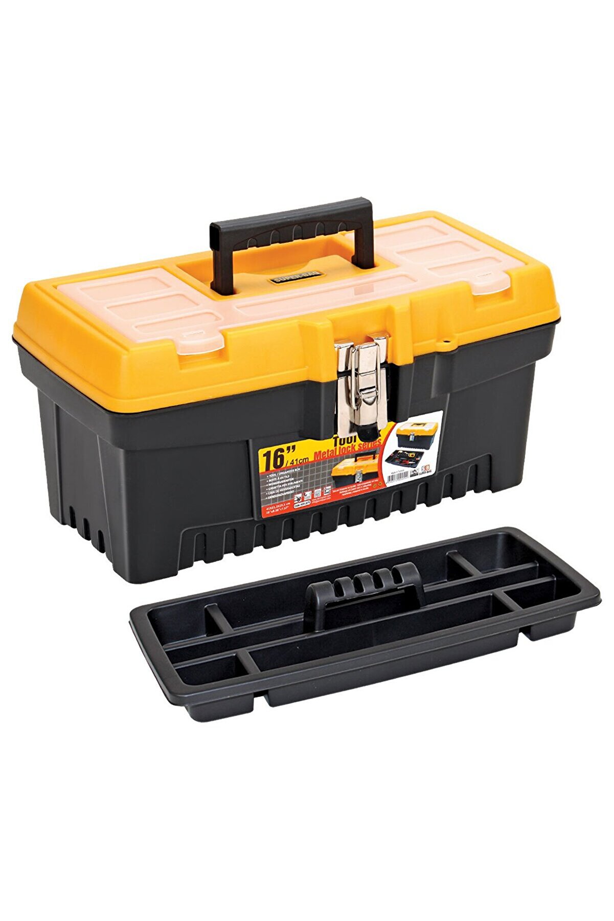 evimdeyokyok Super Bag ASR-2076 16 inç Takım Çantası - Metal Kilitli