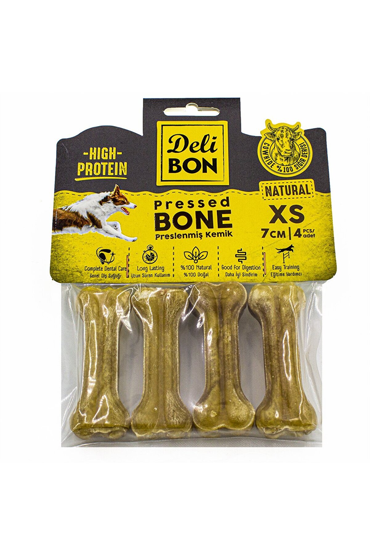 Ethab Ti̇caret Deri̇ K&ouml;pek &Ccedil;i̇ğneti̇ Pres Kemi̇k 4X7Cm Natural