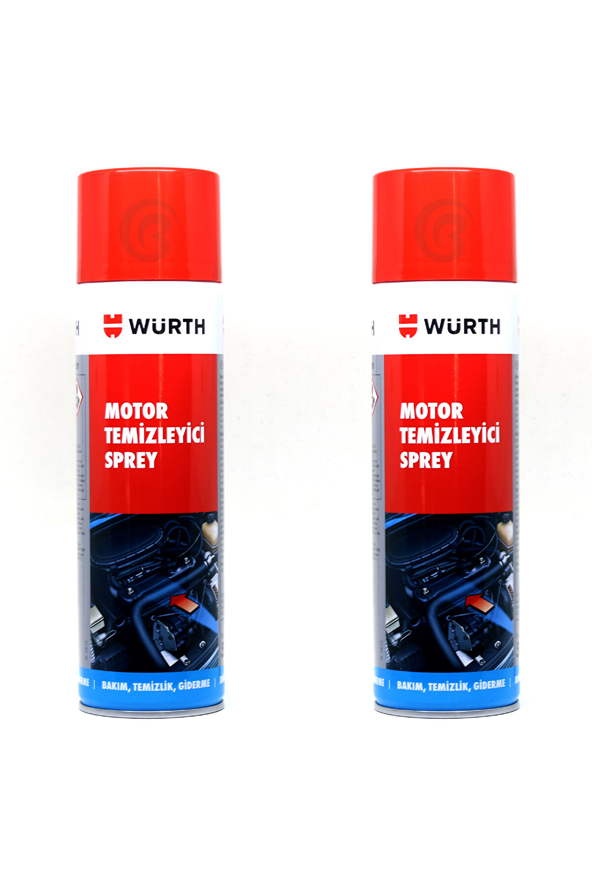 Würth 2X Motor Temizleyici Sprey 500 ml (Su Gerekmez)