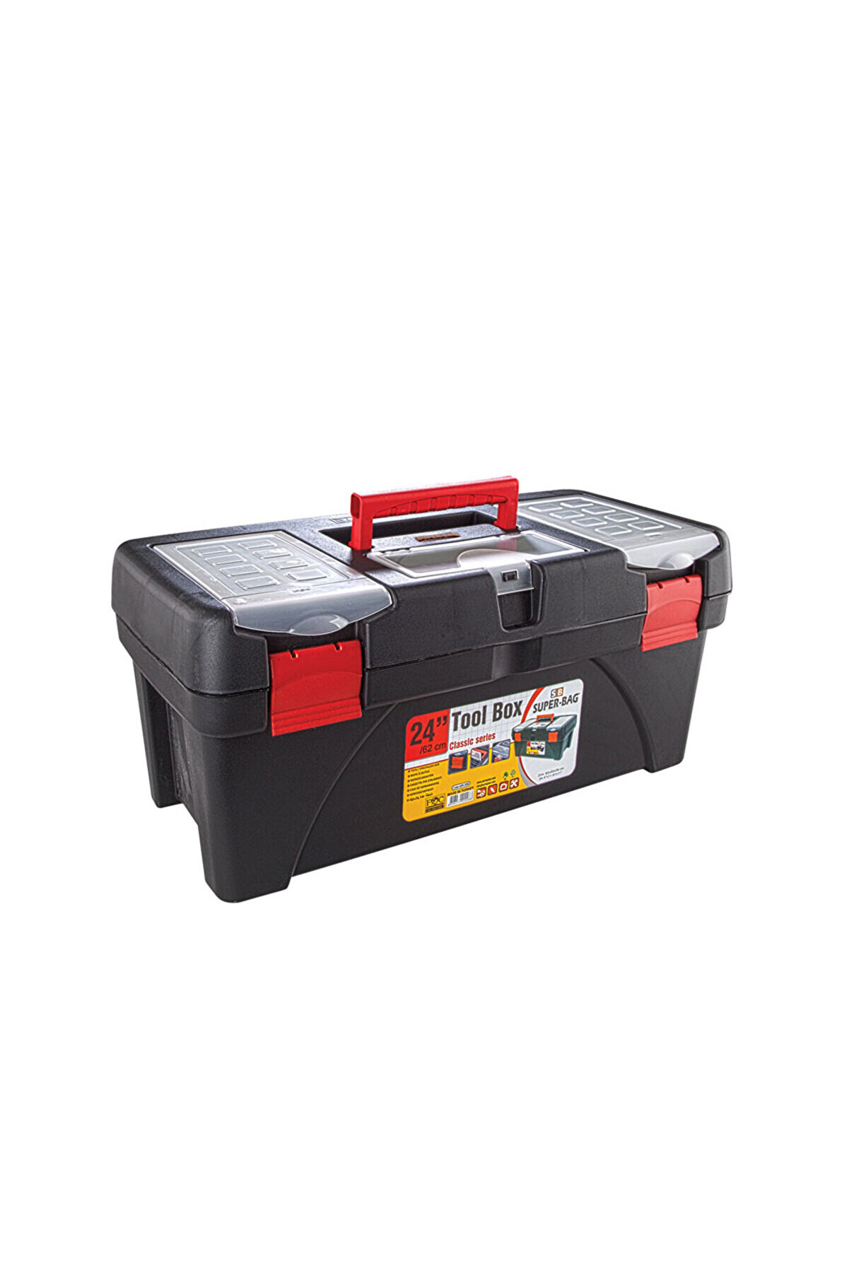 evimdeyokyok Super Bag ASR-2056 24 inç Takım Çantası - Plastik Kilitli