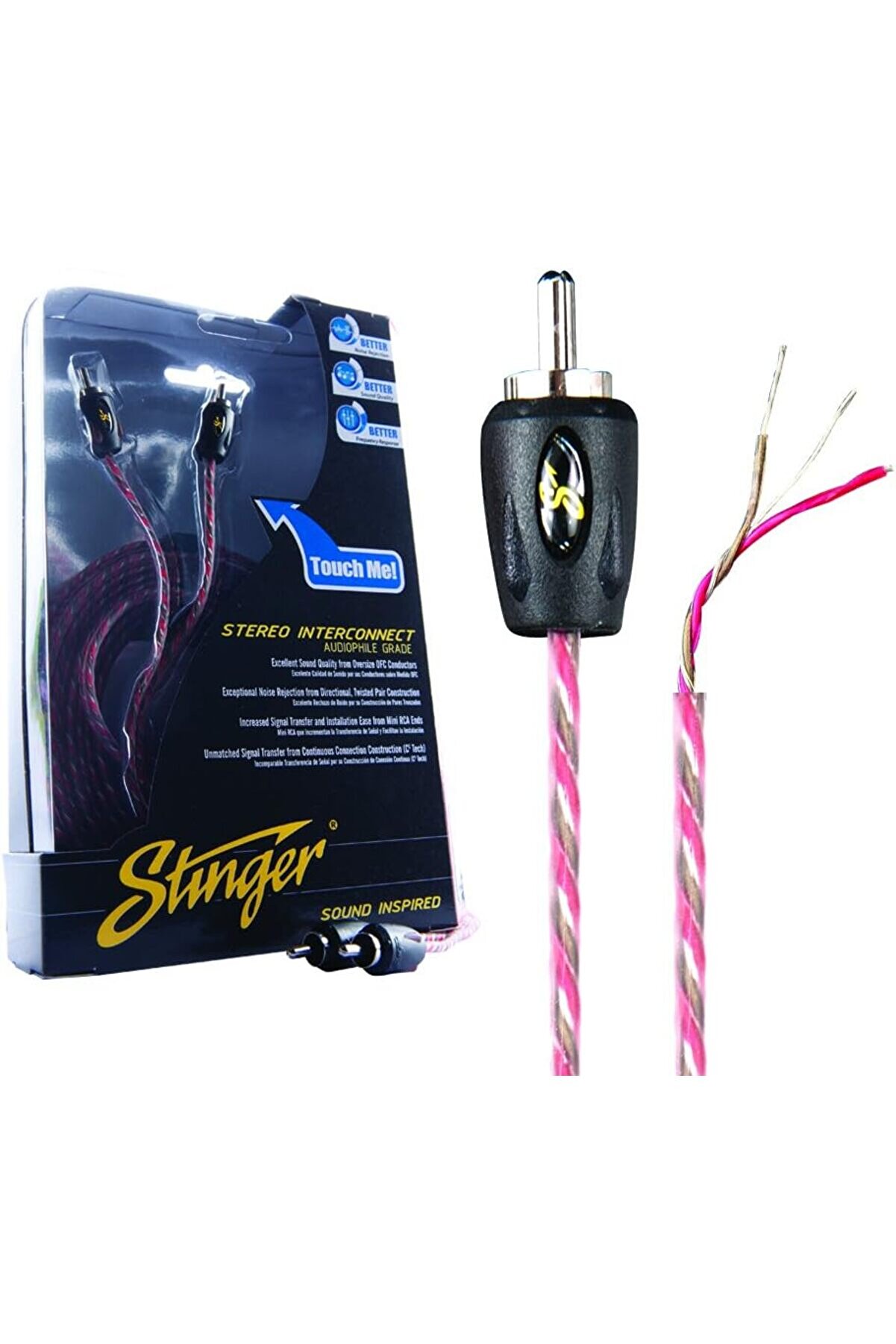 Metrashop Sı4217 2-Kanal,Y&ouml;nl&uuml; B&uuml;k&uuml;ml&uuml; Ofc Krom U&ccedil; Konnekt&ouml;r, Rca Shopbuyx 1113377