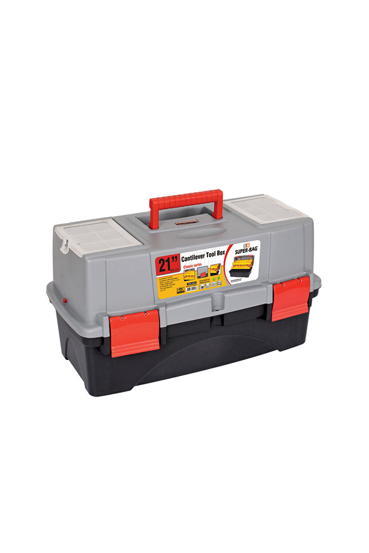 evimdeyokyok Super Bag ASR-2068 21 inç Raflı Takım Çantası