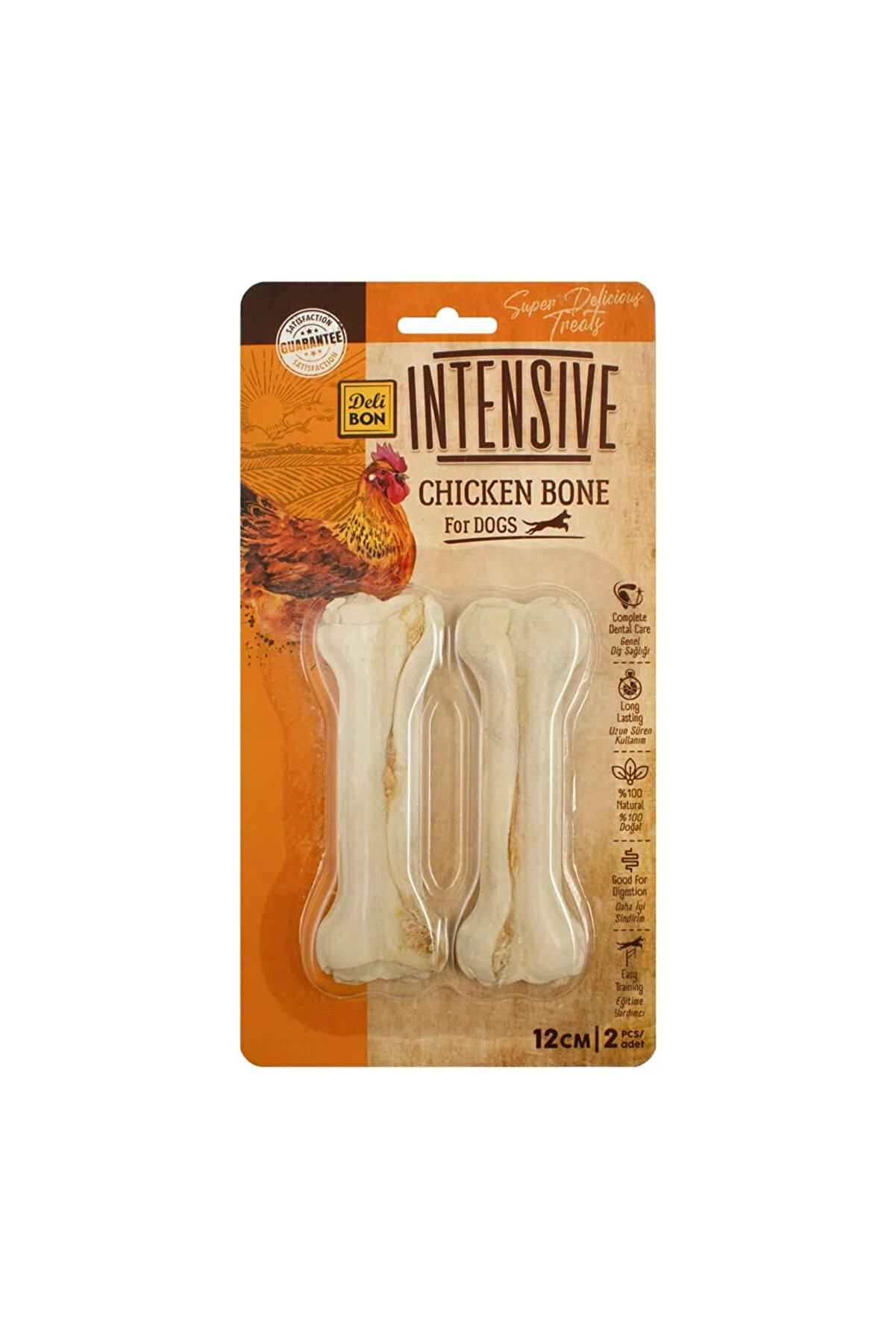 Deli̇bone İntensi̇ve Tavuklu Kemi̇k 12 Cm 2 Li̇ Paket