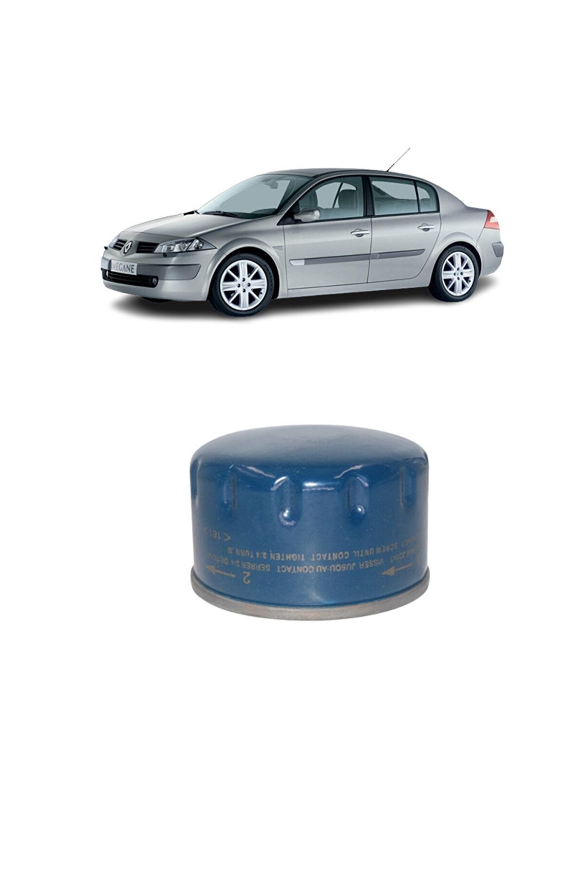 Renault Megane 2 3Plus Fi̇ltre Bakım Seti̇ 1.5 Dci̇ Elf Yağlı 2002-2005 Ki̇t2093C