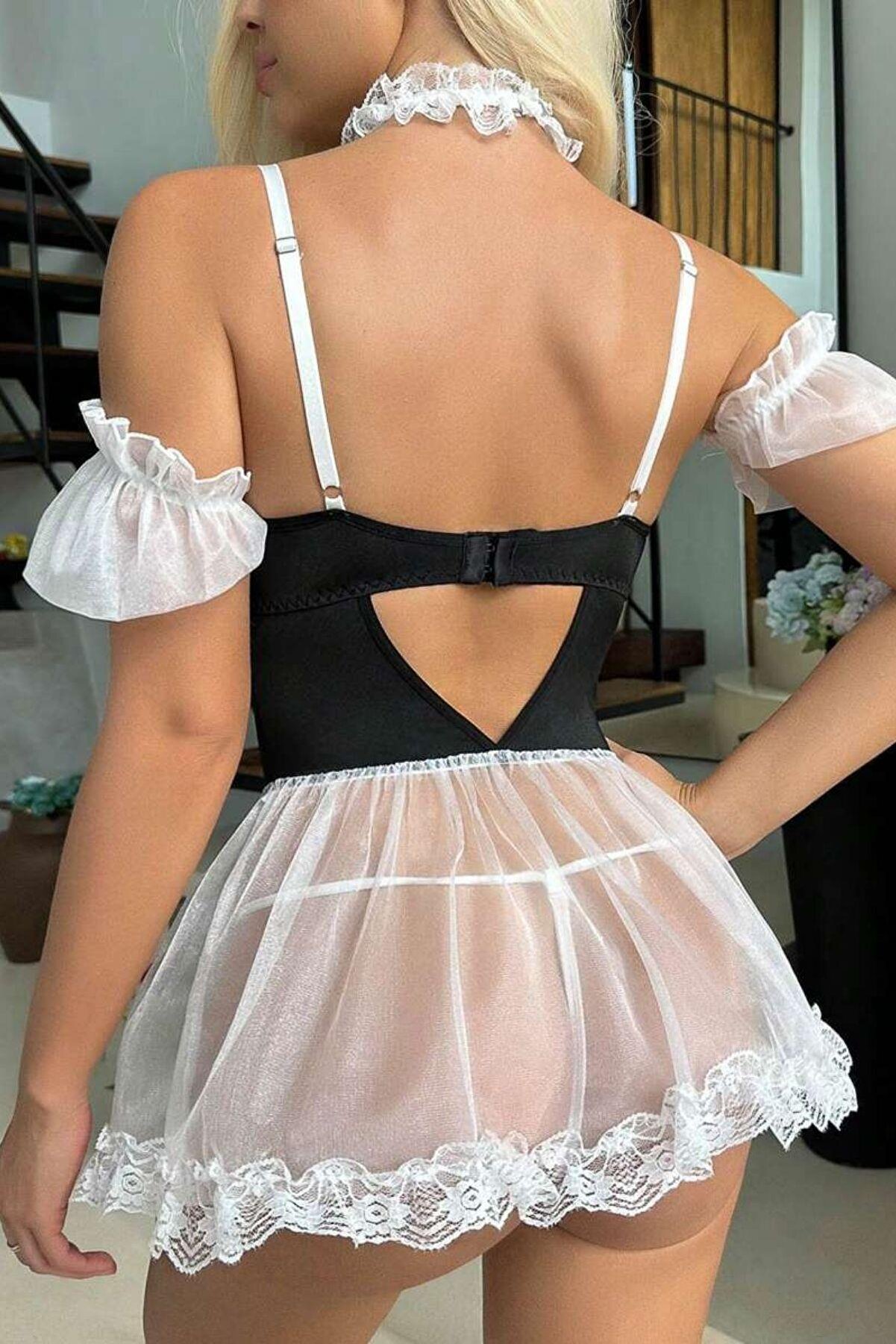 Ethab Ti̇caret Ethab Kırmızı D&ouml;k&uuml;ml&uuml; Yırtma&ccedil; Detay Şık Geceli̇i̇k 15535