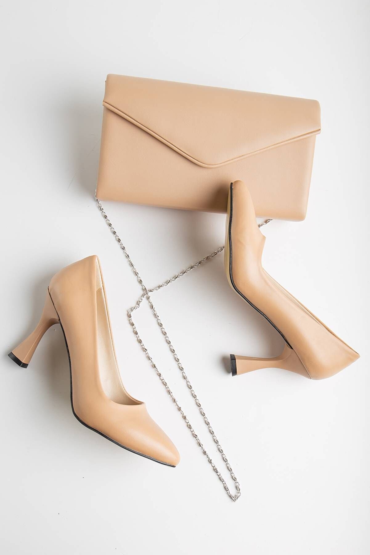 Gult Sti̇letto 9 Cm Nude Ci̇lt