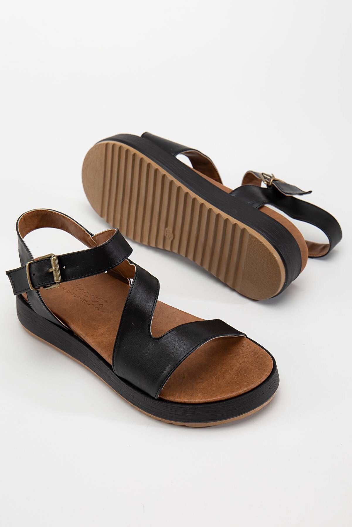 Gult Kadın Yazlık Sandalet Si̇yah