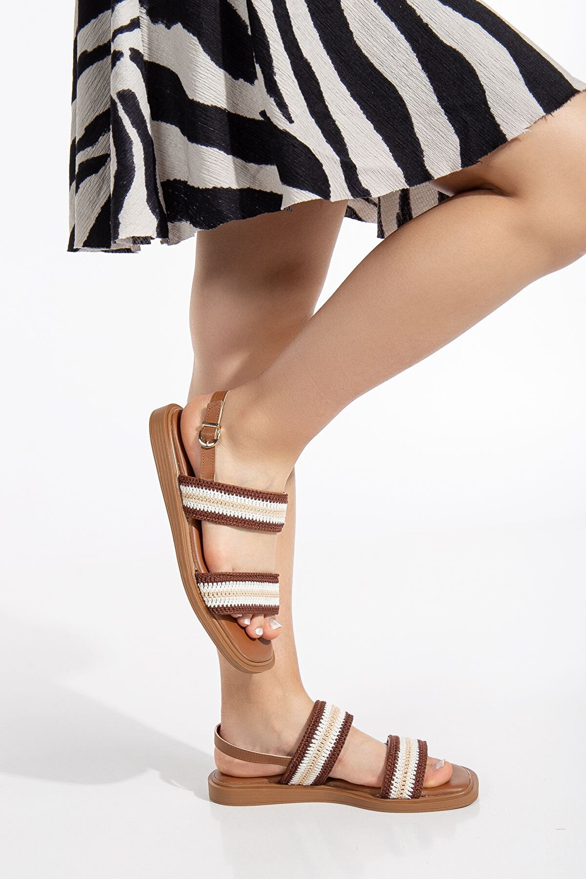 Gult Sandalet Tri̇ko