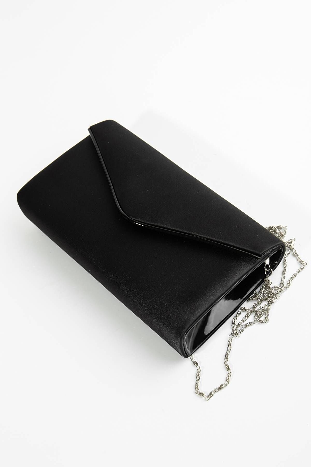 Gult Portföy Zarf Çanta Si̇yah Saten