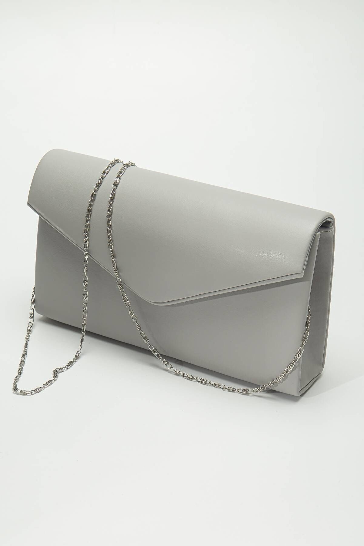 Gult Kadın Gri̇ Ci̇lt Zarf &Ccedil;anta - Portf&ouml;y Ci̇lt &Ccedil;anta