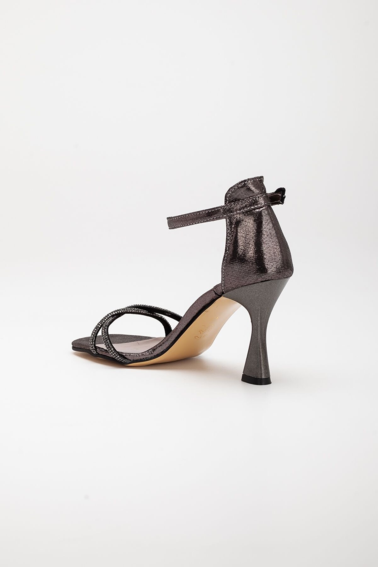 Gult Yazlık Taş Işlemeli̇ Ayakkabı Plati̇n