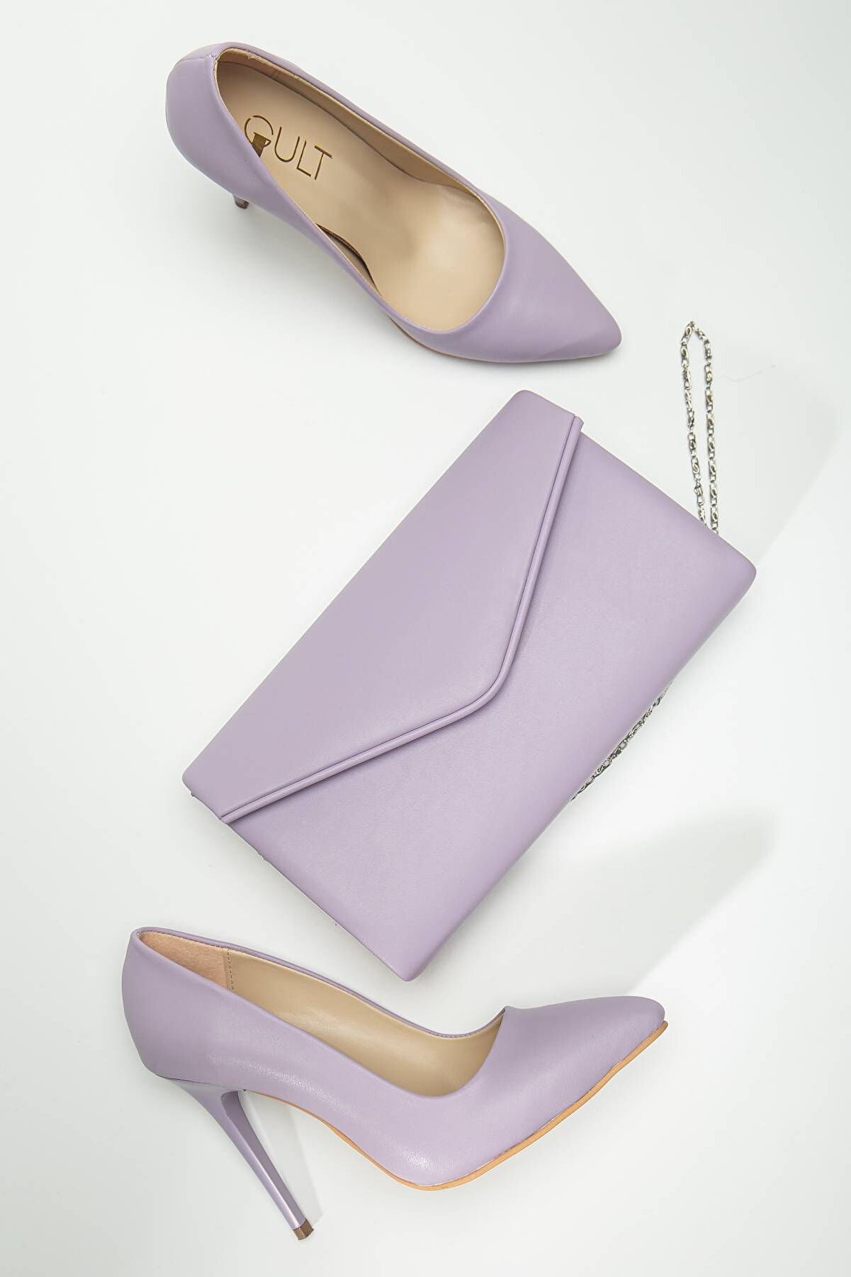 Gult Portf&ouml;y Zarf &Ccedil;anta Li̇la