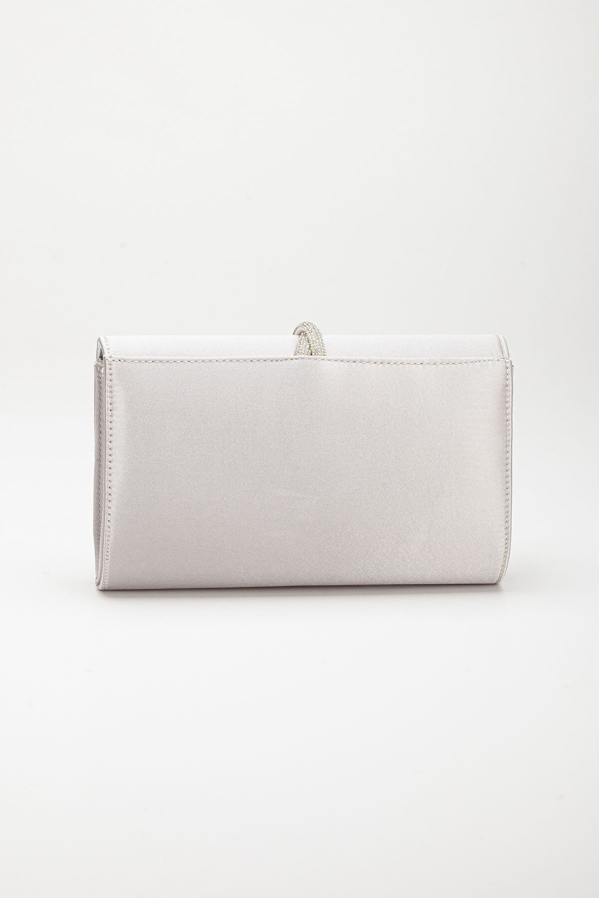 Gult Portf&ouml;y Saten Zarf &Ccedil;anta Gri̇