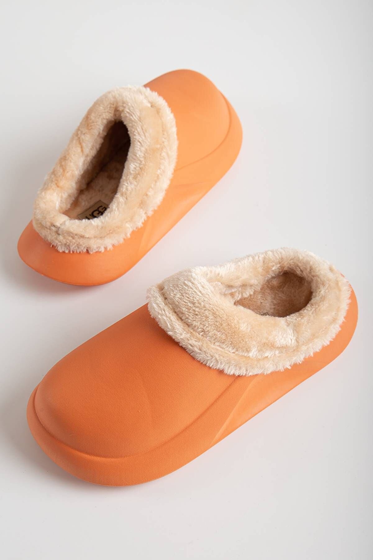 Gult Kadın Içi̇ Kürklü Kışlık Sıcak Terli̇k Turuncu