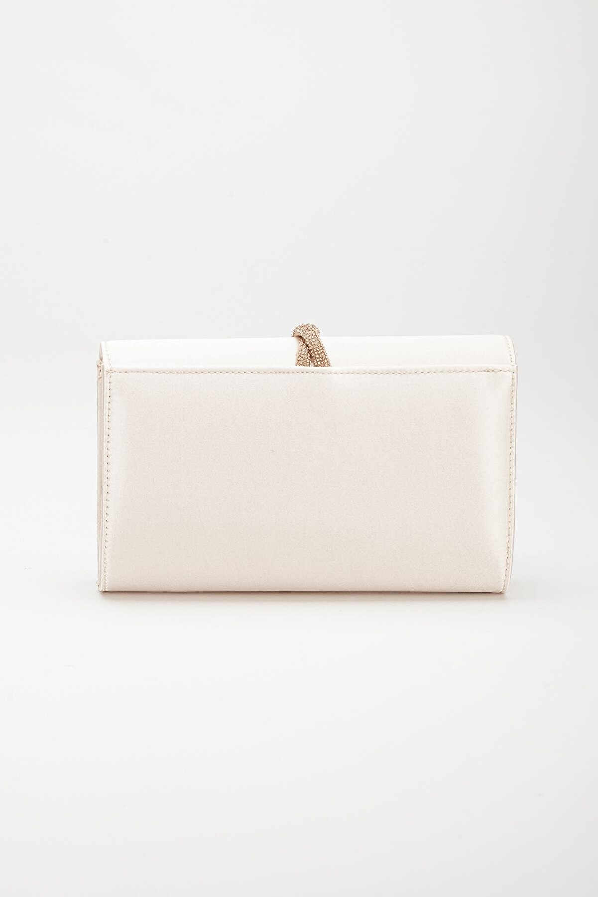 Gult Portf&ouml;y Saten Zarf &Ccedil;anta Ten