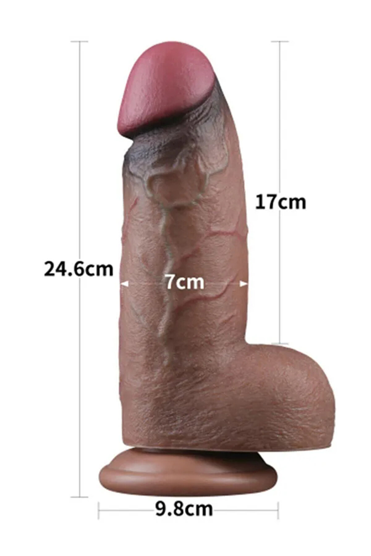 Meyrabest 9.5   Dual Layered Si̇li̇cone Cock Xxl 24.5 Cm