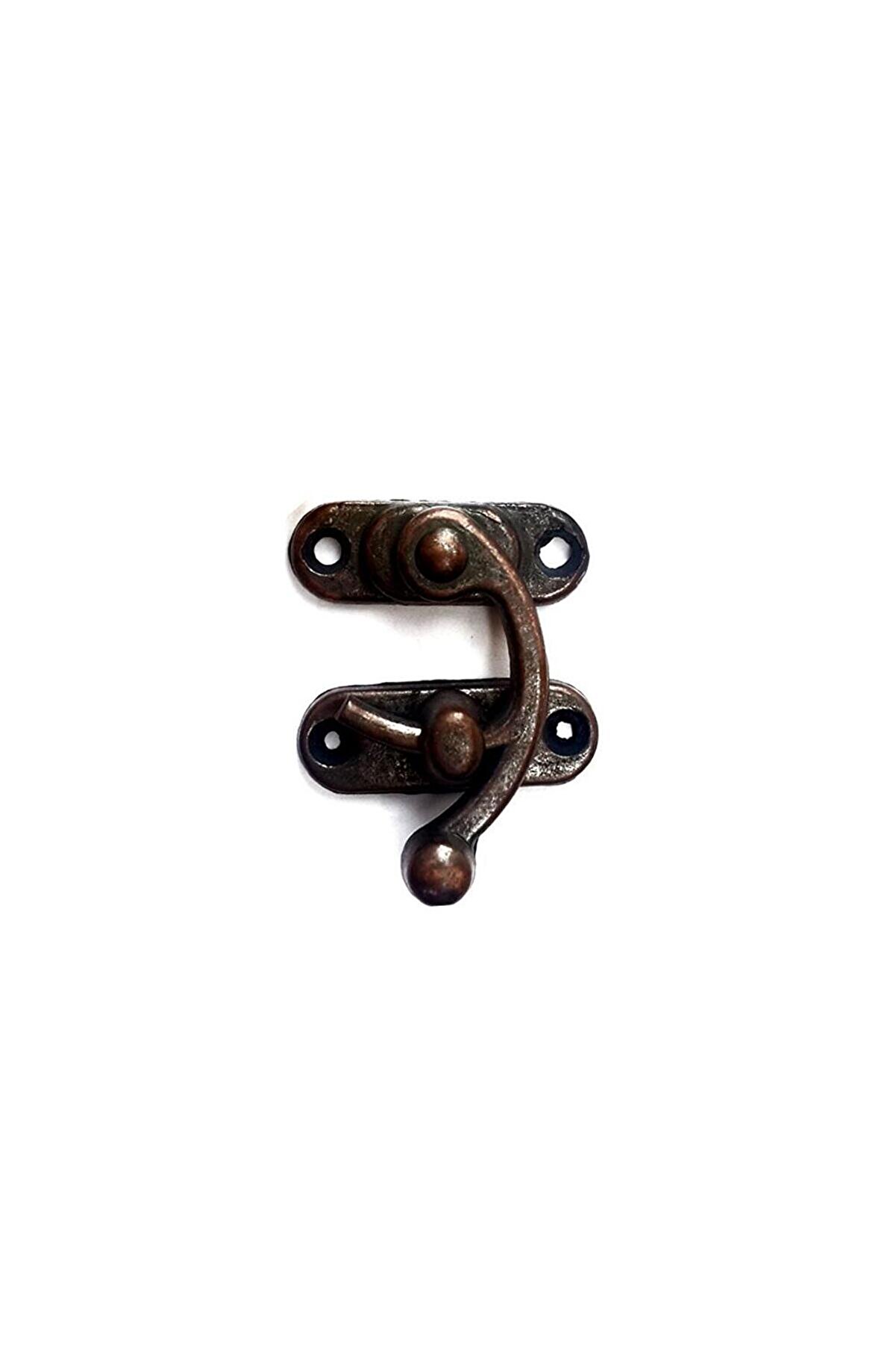 evimdeyokyok Yay Gözü, Ahşap Kutu Klipsi - Küçük 28x33 mm, Antik, 100 Adet