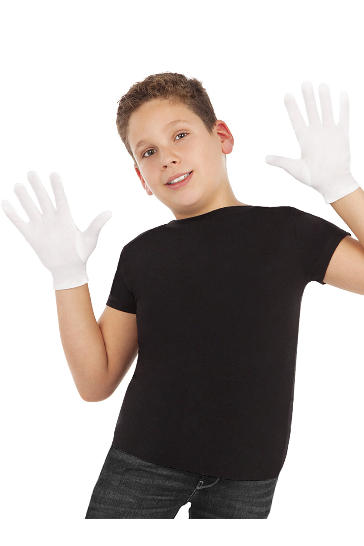 Ethab Ti̇caret Beyaz Renk &Ccedil;ocuk Boy Li̇kralı Pandomi̇m Eldi̇veni̇