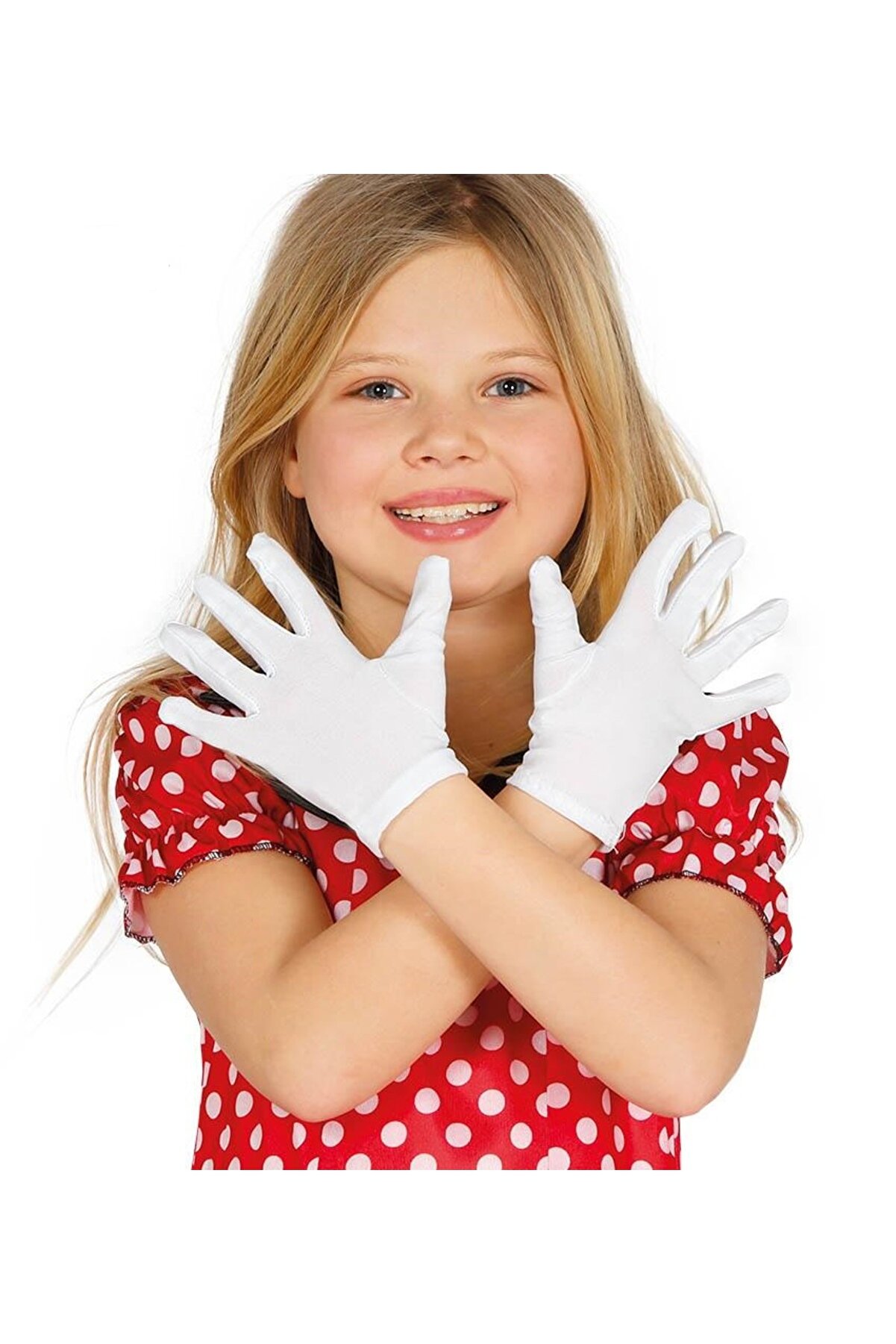 Ethab Ti̇caret Beyaz Renk &Ccedil;ocuk Boy Li̇kralı Pandomi̇m Eldi̇veni̇