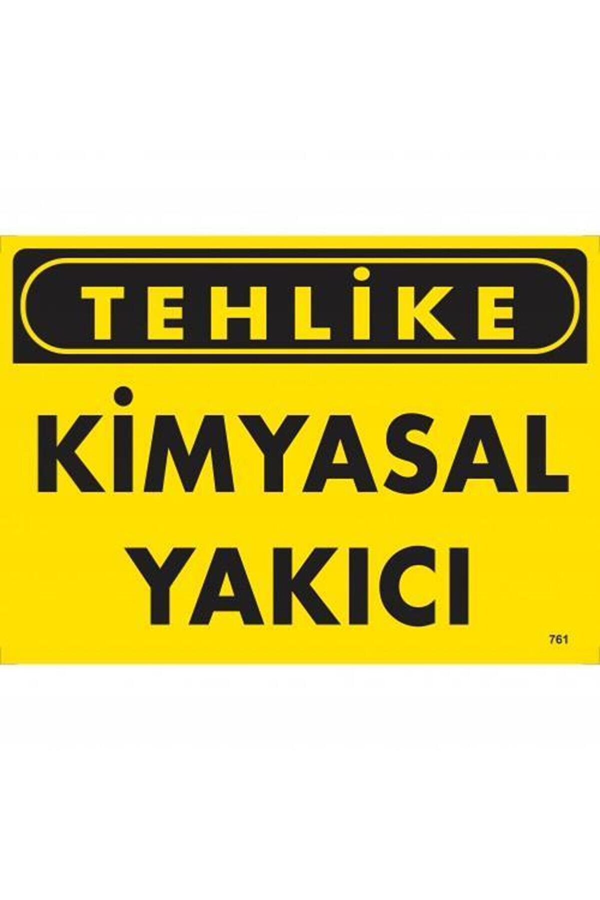 Ethab Ti̇caret Tehli̇ke Ki̇myasal Yakıcı Uyarı Levhası 25X35 Kod761