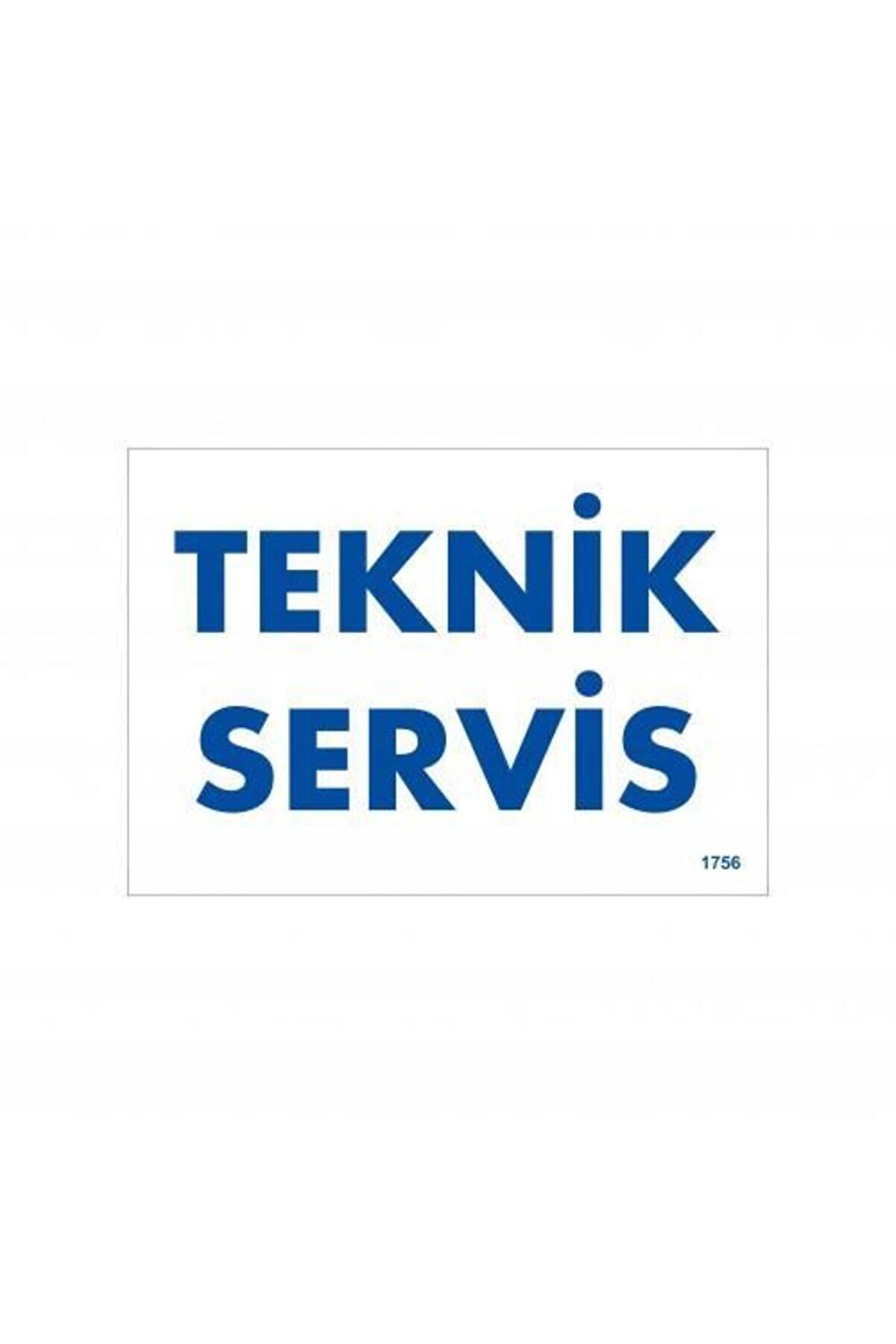 Ethab Ti̇caret Tekni̇k Servi̇s Uyarı Levhası 17,5X25 Kod1756