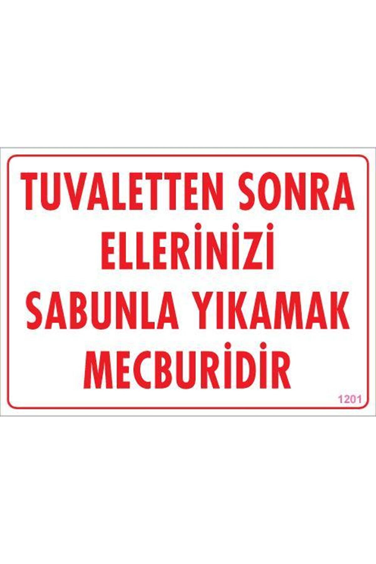 Ethab Ti̇caret Elleri̇ni̇zi̇ Yıkayınız Uyarı Levhası 25X35 Kod1201