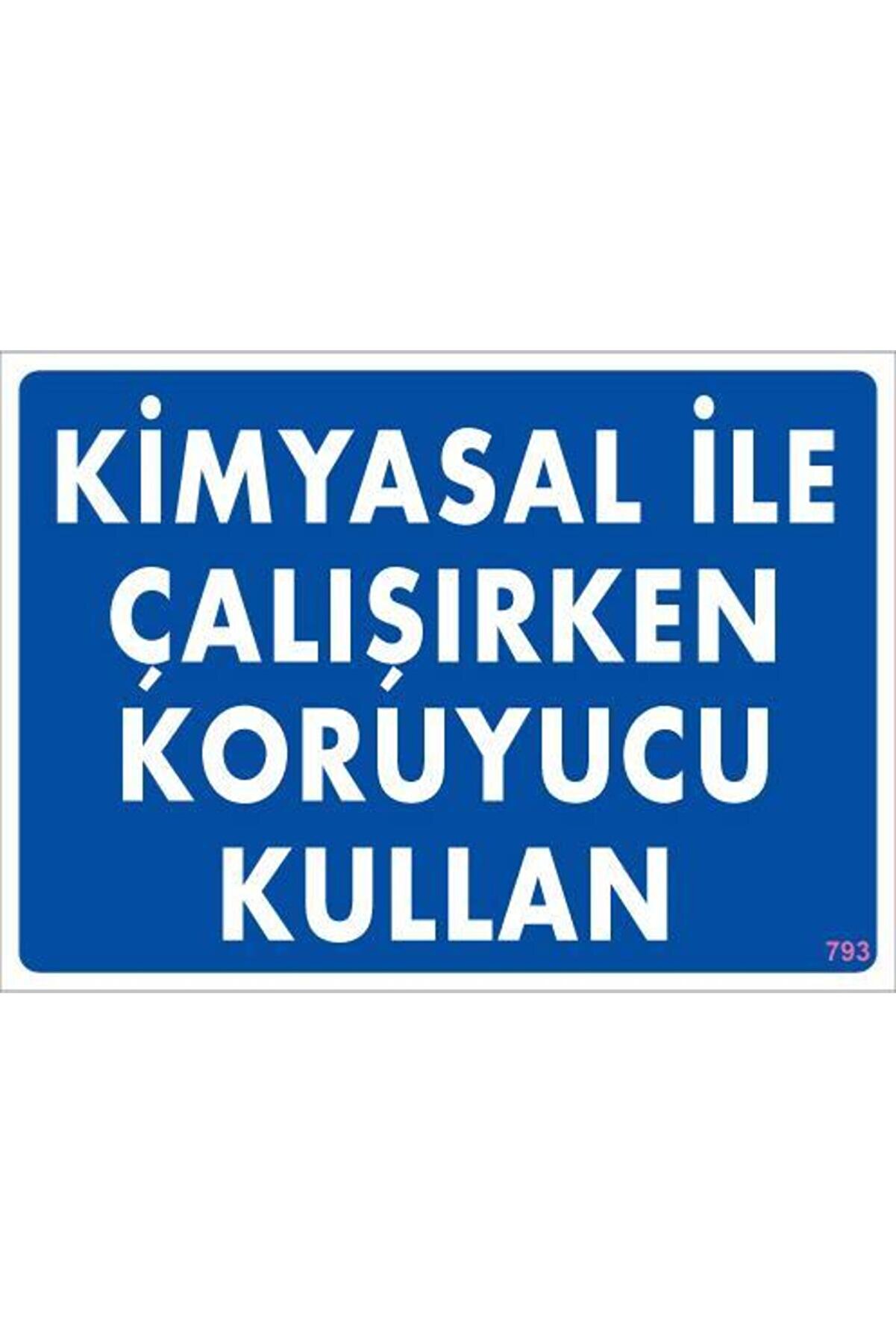 Ct Stones Ki̇myasal Koruyucu Kullan Uyarı Levhası 25X35 Kod793