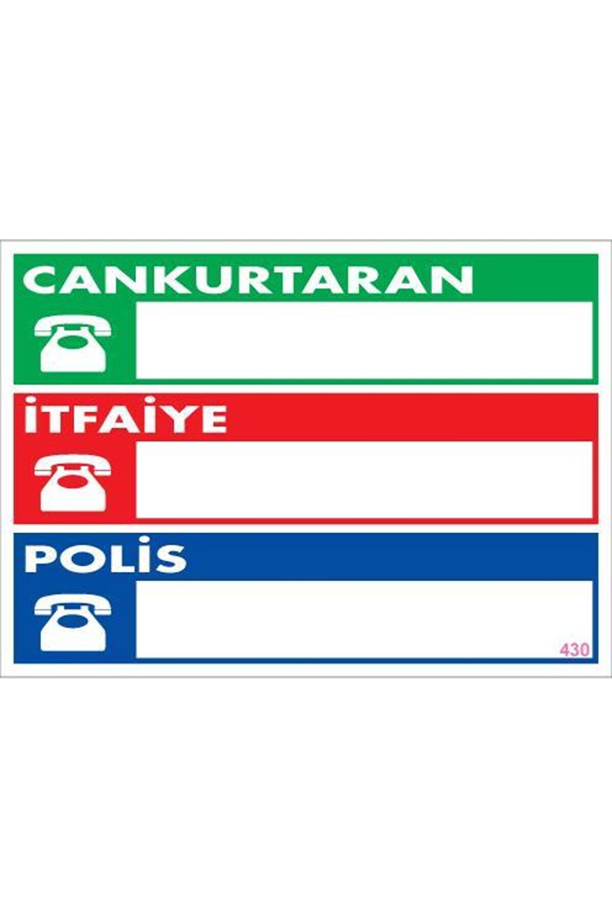 Ethab Ti̇caret Aci̇l Durum Telefon Levhası 25X35 Kod430