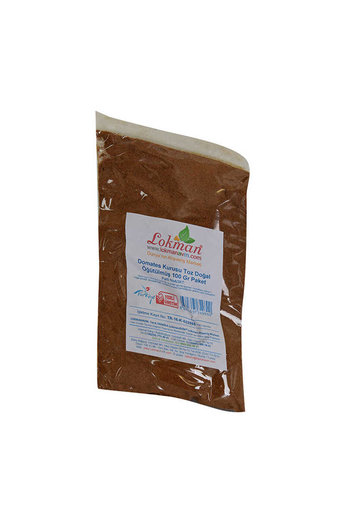 Bi̇lfold Domates Kurusu Toz Doğal &Ouml;ğ&uuml;t&uuml;lm&uuml;ş 100 Gr Paket