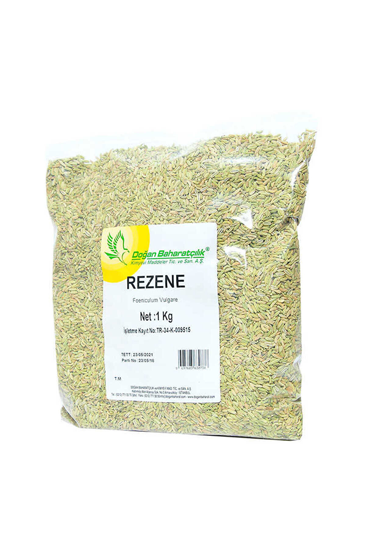 Bi̇lfold Doğal Tane Rezene Tohumu 1000 Gr Paket