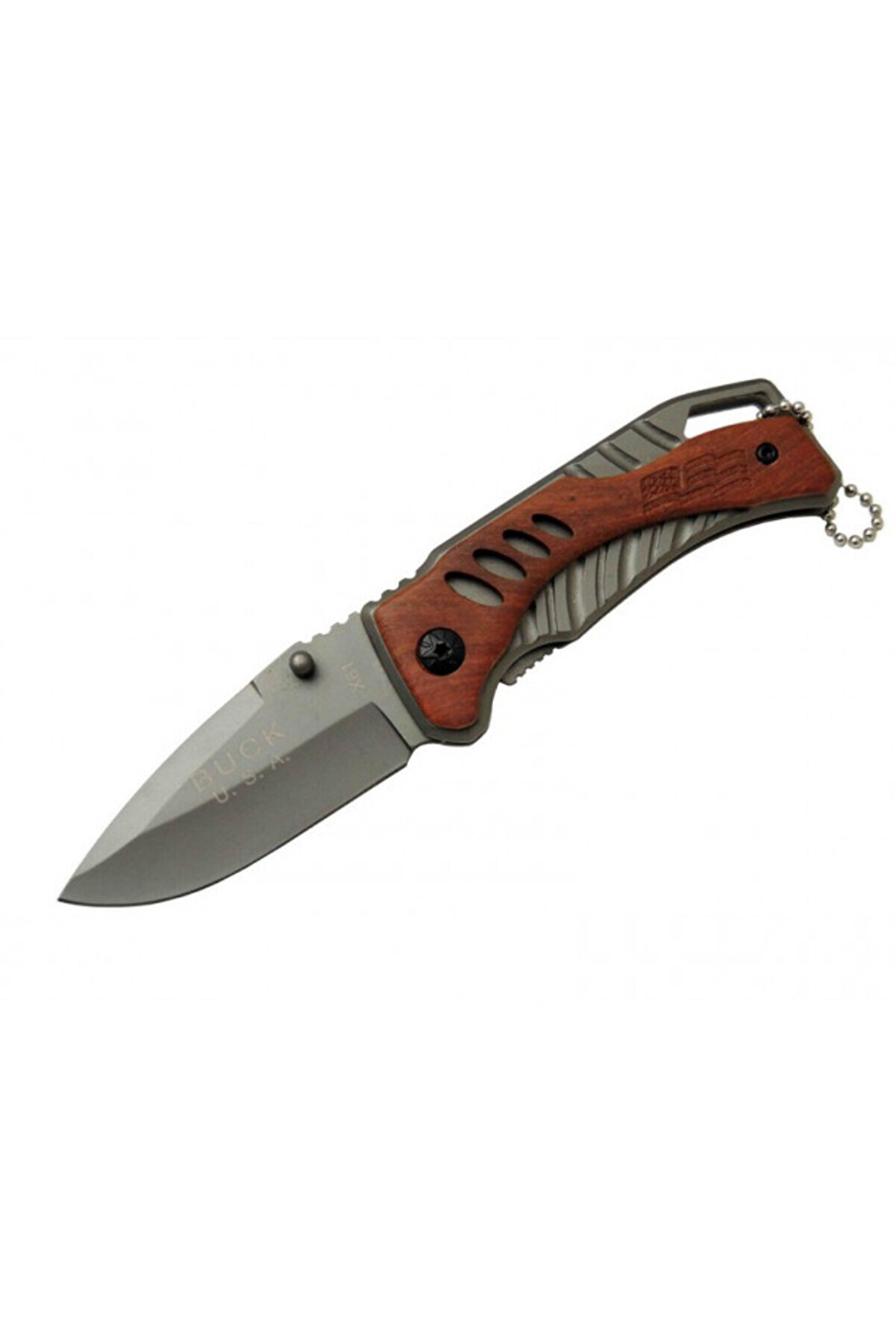 evimdeyokyok Buck X61 Ahşap Çakı 15,5 cm Manuel