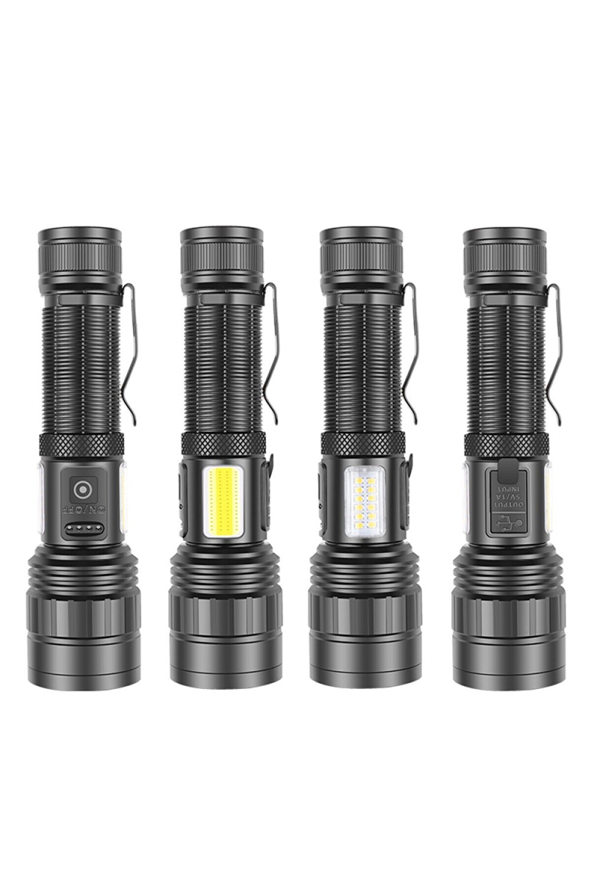 Peakstar Ps-6153 10000 Lümen Zoomlu Mıknatıslı Tg Cob Led Powerbank Özelli̇kli̇ Profesyonel El Feneri̇