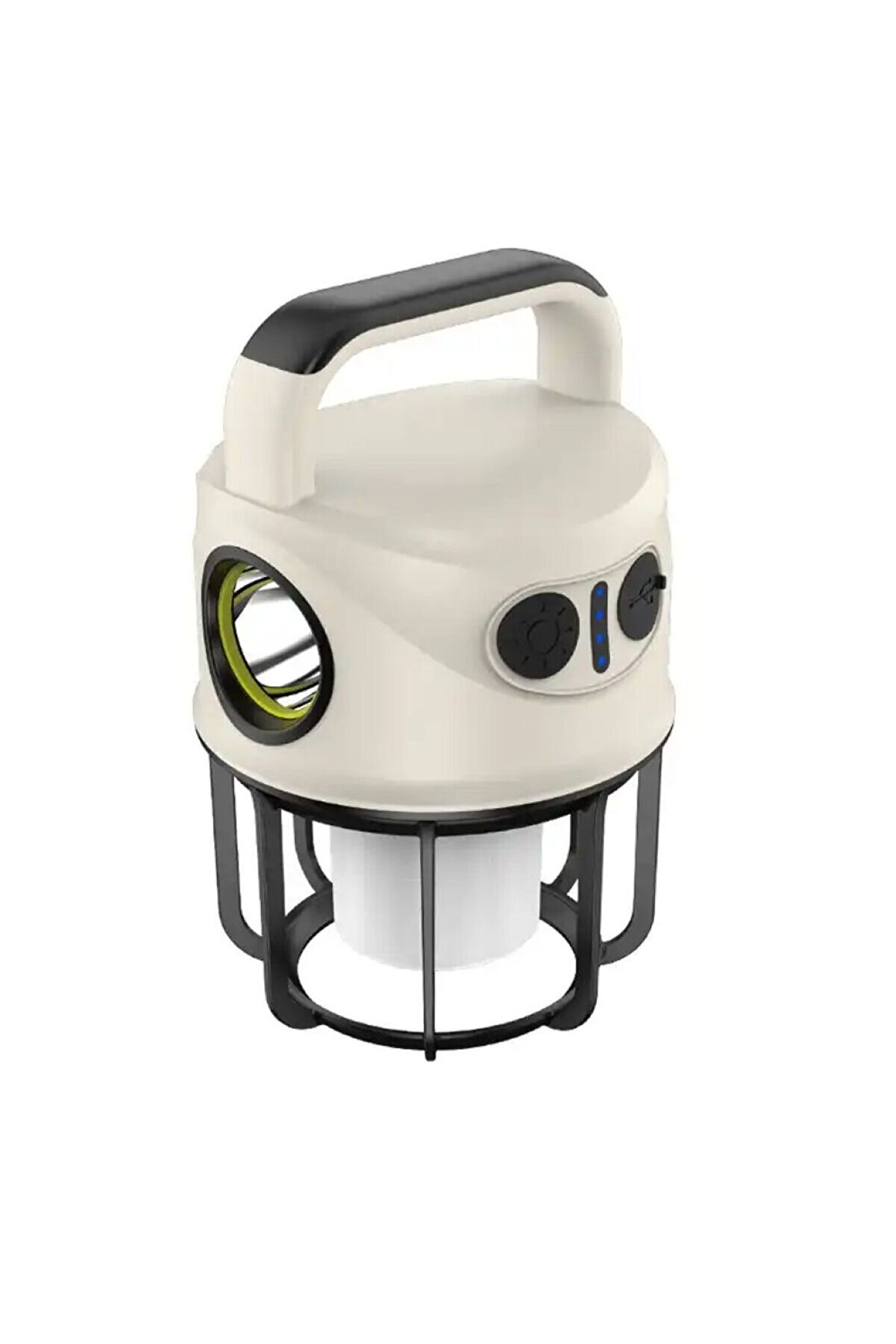 evimdeyokyok PS-22025 ÇİFT IŞIKLI TYPE-C POWERBANK ÖZELLİKLİ TAŞINABİLİR ŞARJ EDİLEBİLİR KAMP LAMBASI