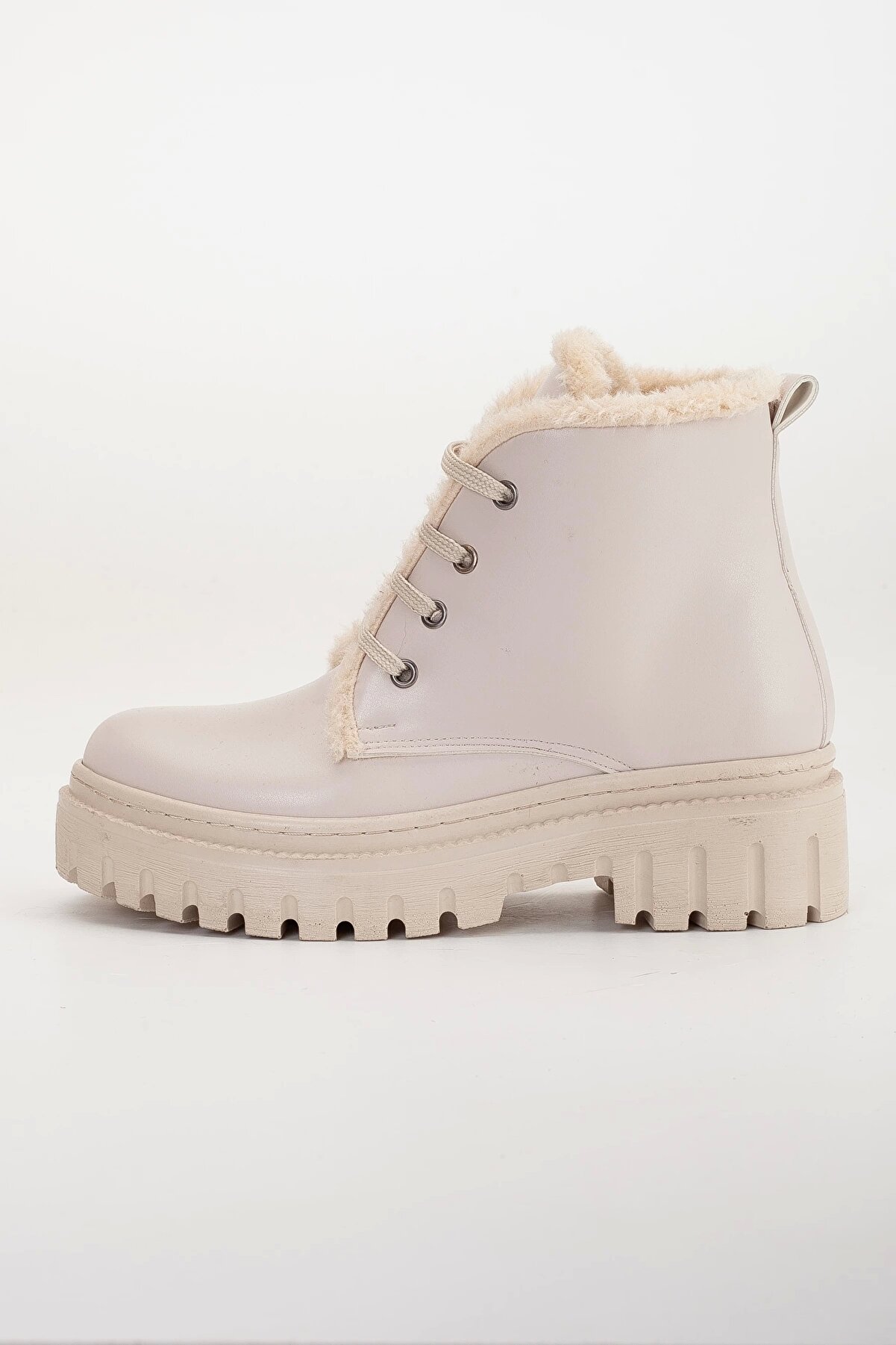 Gult Kadın Kürklü Bot