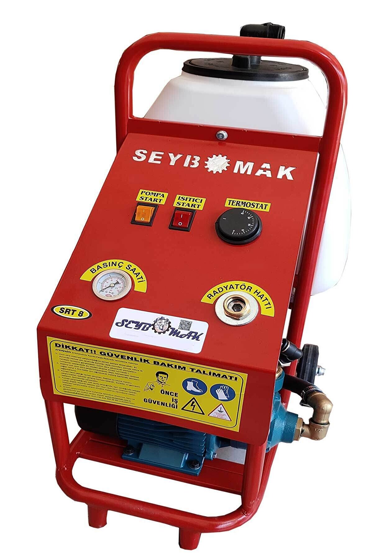 Seybomak Petek Temi̇zleme Maki̇nesi̇ Tek Yönlü Srt-8 Pompalı-Si̇rkülasyonlu