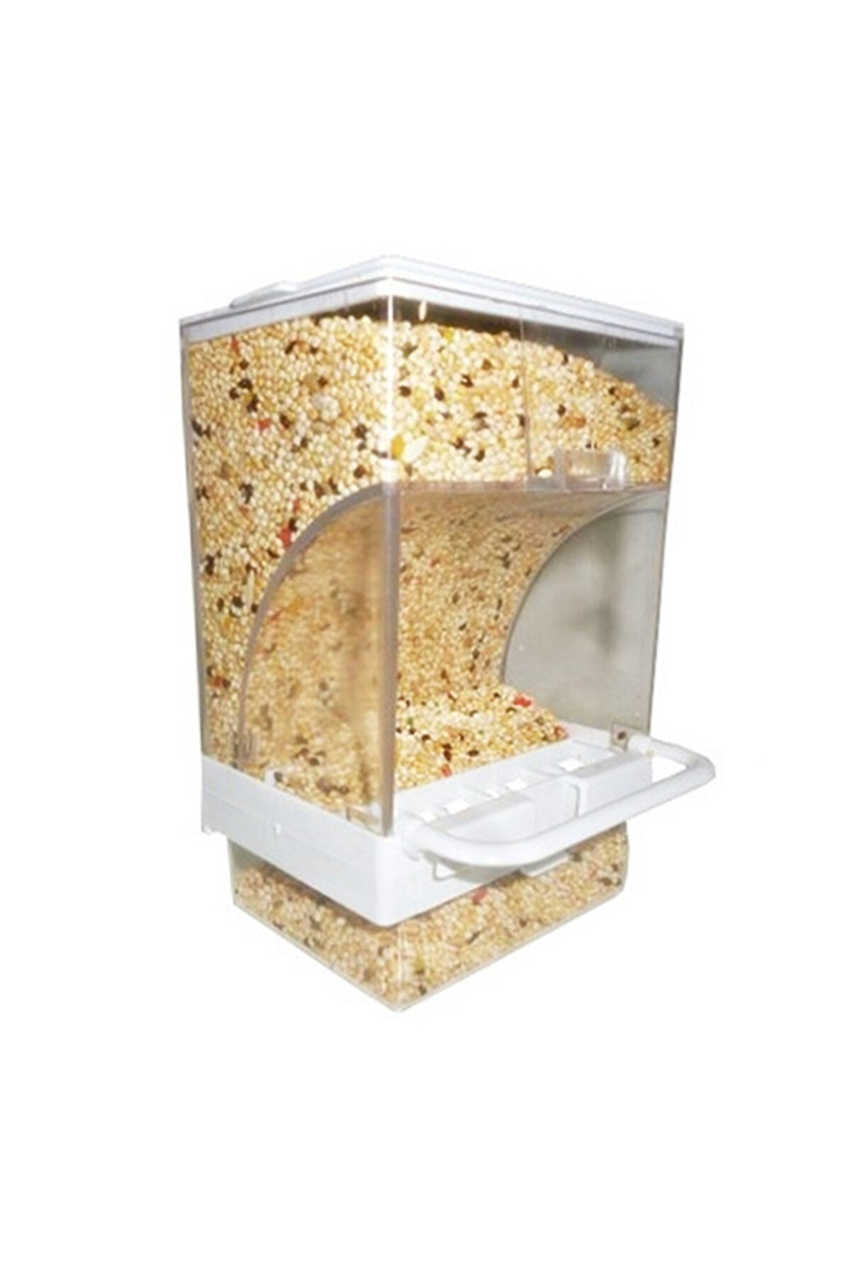 Gardenmi̇x Akıllı Kuş Yemli̇ği̇ Taban Hazneli̇ Beyaz (10-7,5)-14,5 Cm