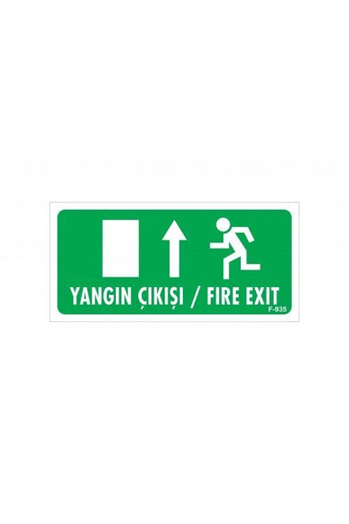 Ethab Ti̇caret Yangın &Ccedil;ıkışı Yukarı Uyarı Levhası 17,5X25 Kod935