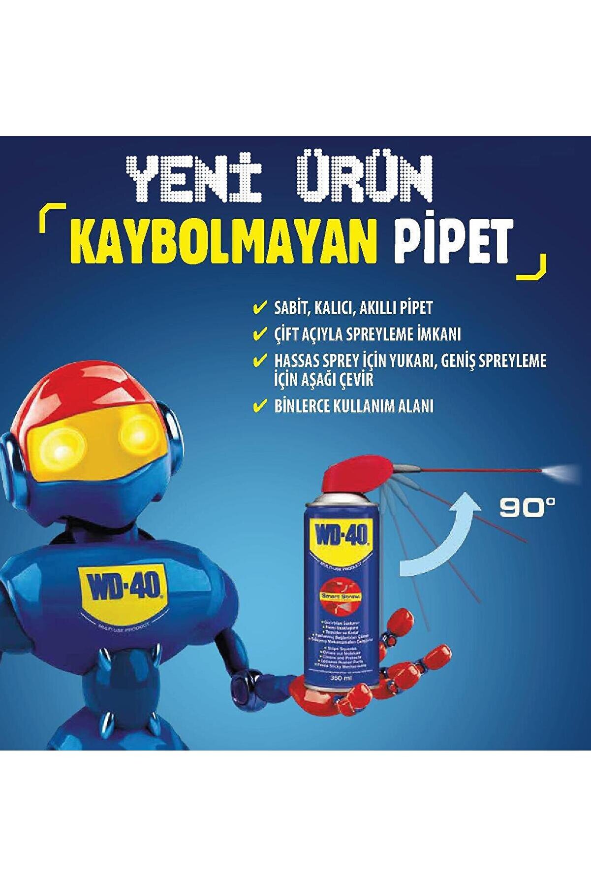 Henkel Wd 40 Smart Straw Pas S&ouml;k&uuml;c&uuml; Yağlayıcı 350 Ml