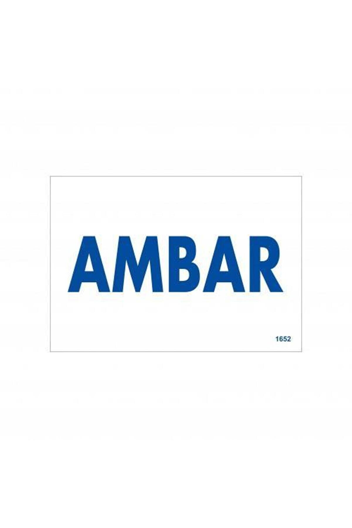 Ethab Ti̇caret Amabar Uyarı Levhası 17,5X25 Kod1652