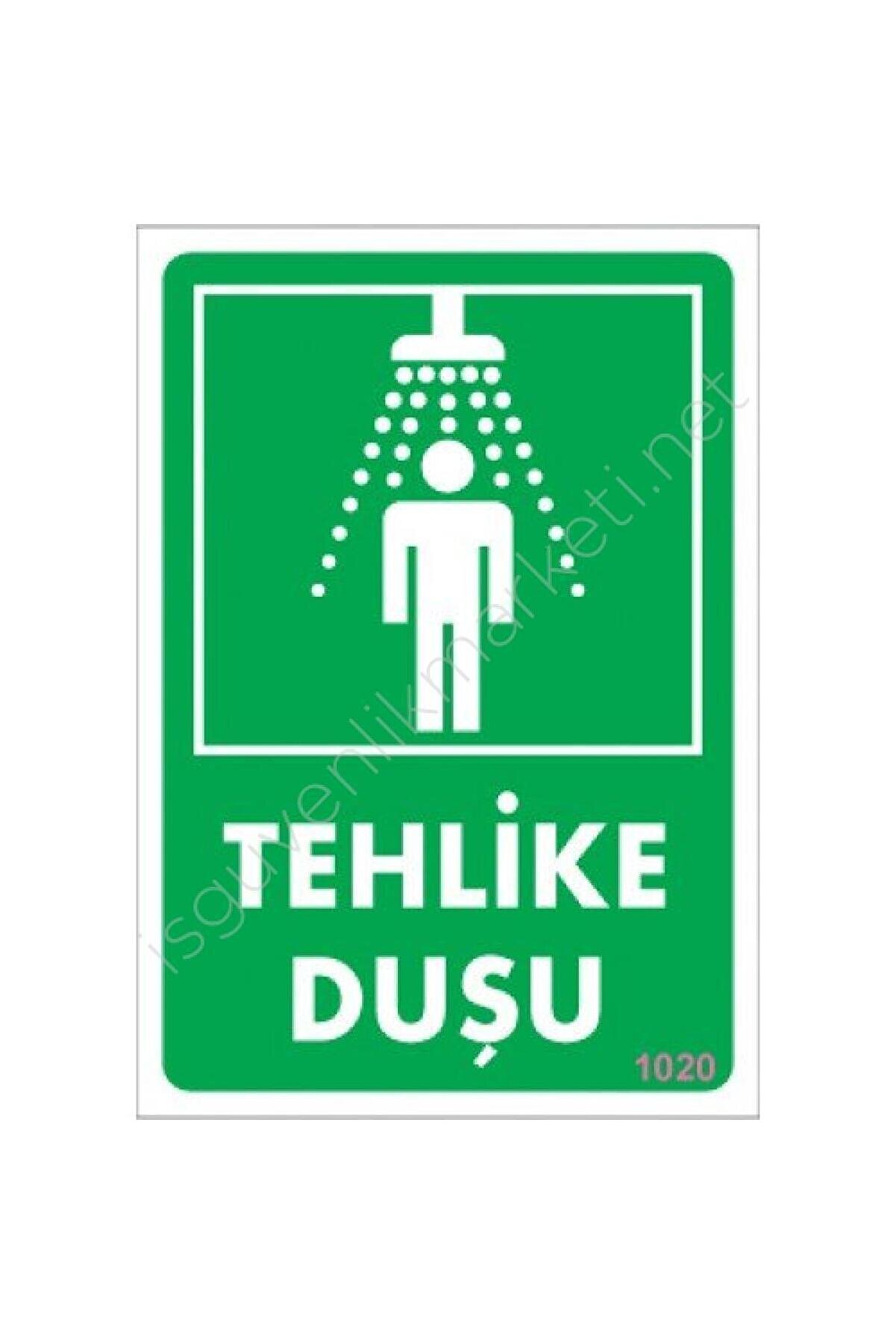 Ethab Ti̇caret Tehli̇ke Duşu Uyarı Levhası 17,5X25 Kod1020