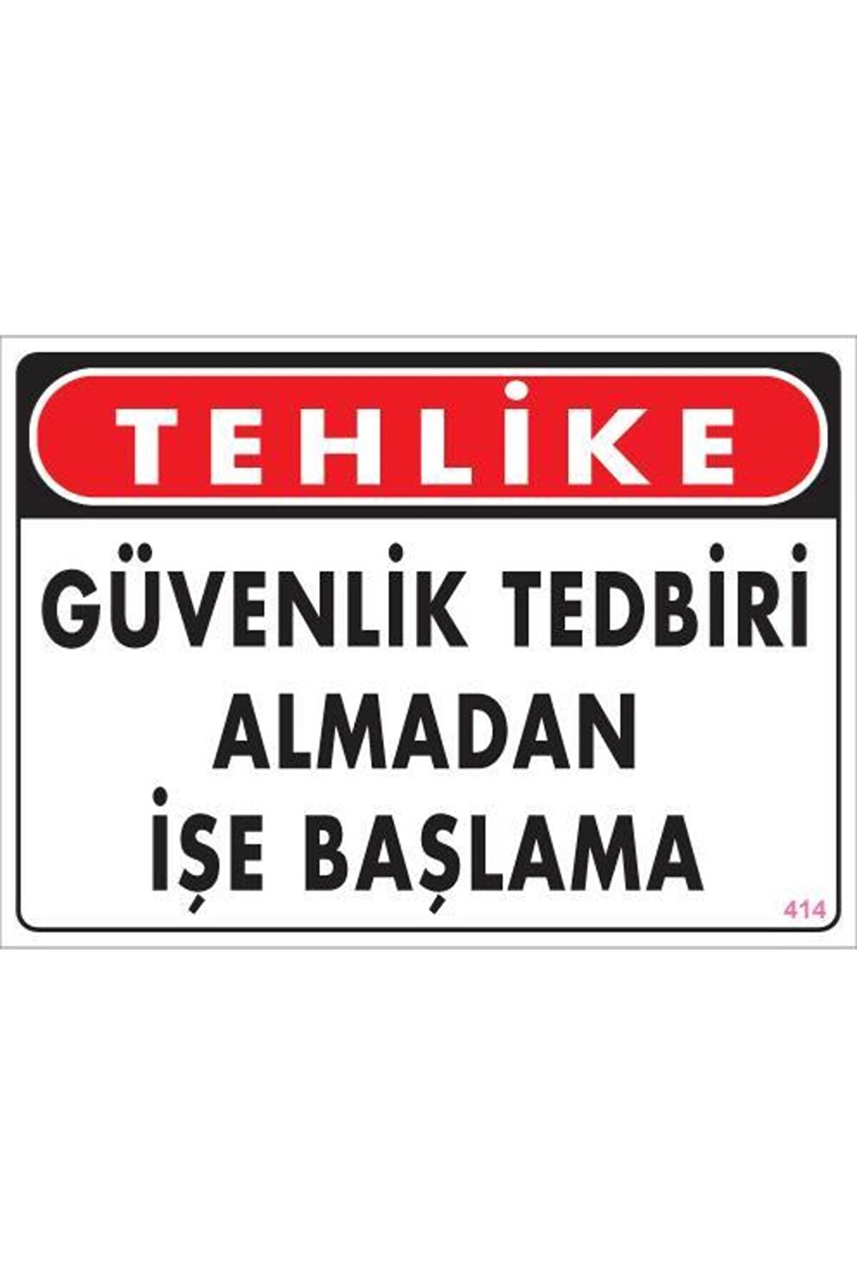 Ethab Ti̇caret İş G&uuml;venli̇ği̇ Uyarı Levhası 25X35 Kod414