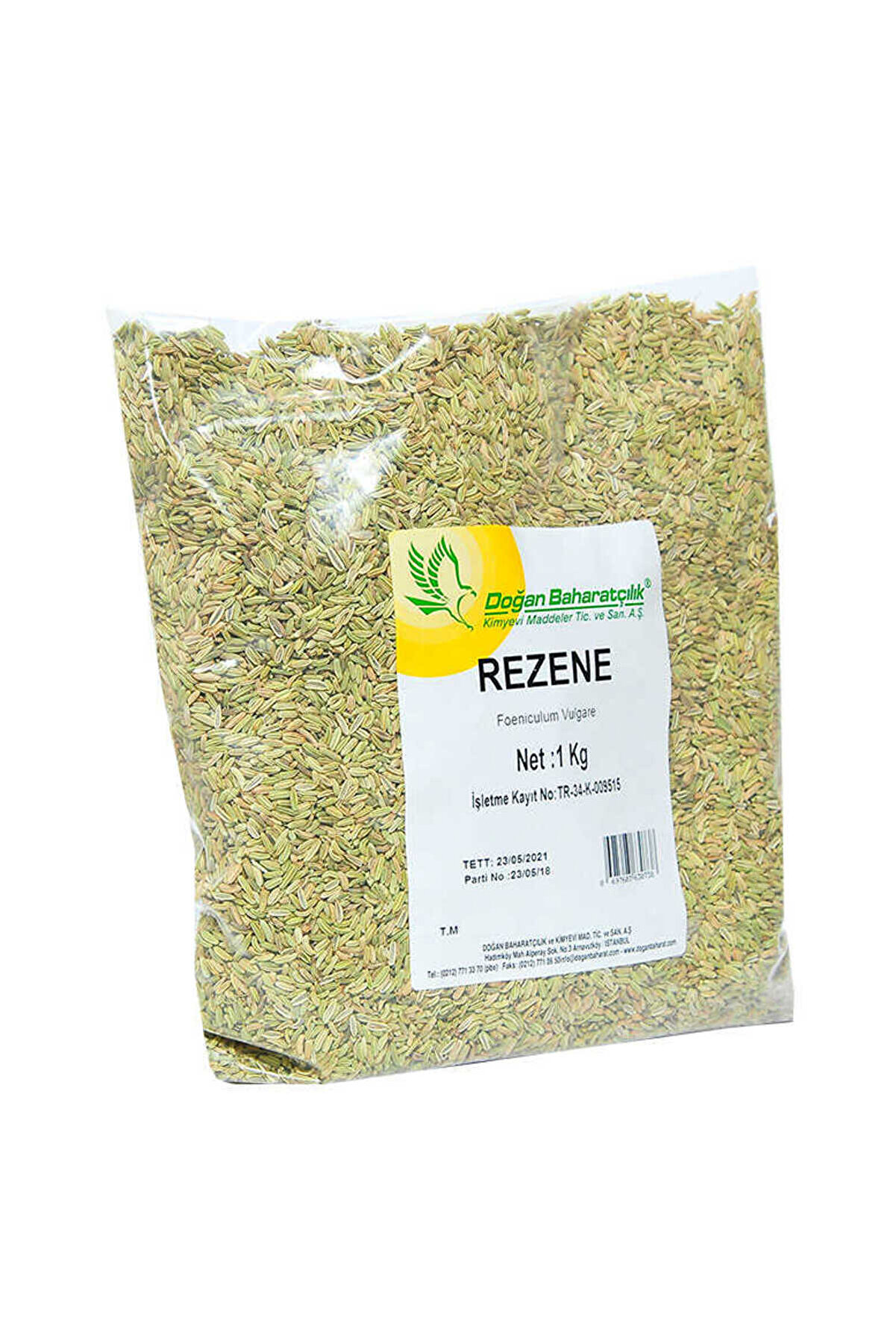 Bi̇lfold Doğal Tane Rezene Tohumu 1000 Gr Paket