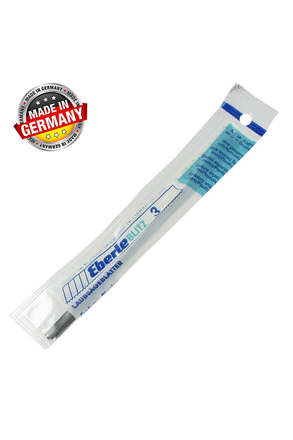 Eberle Bli̇tz Düz Ahşap Plasti̇k Kıl Testere Ağzı No7 - 144 Adet