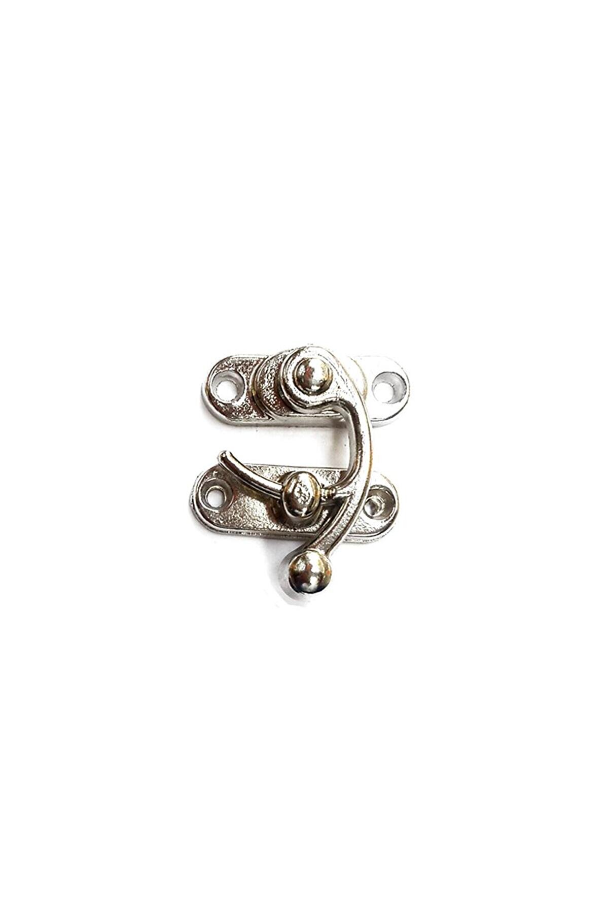 evimdeyokyok Yay Gözü, Ahşap Kutu Klipsi - Minik 20x24 mm, Nikel, 100 Adet